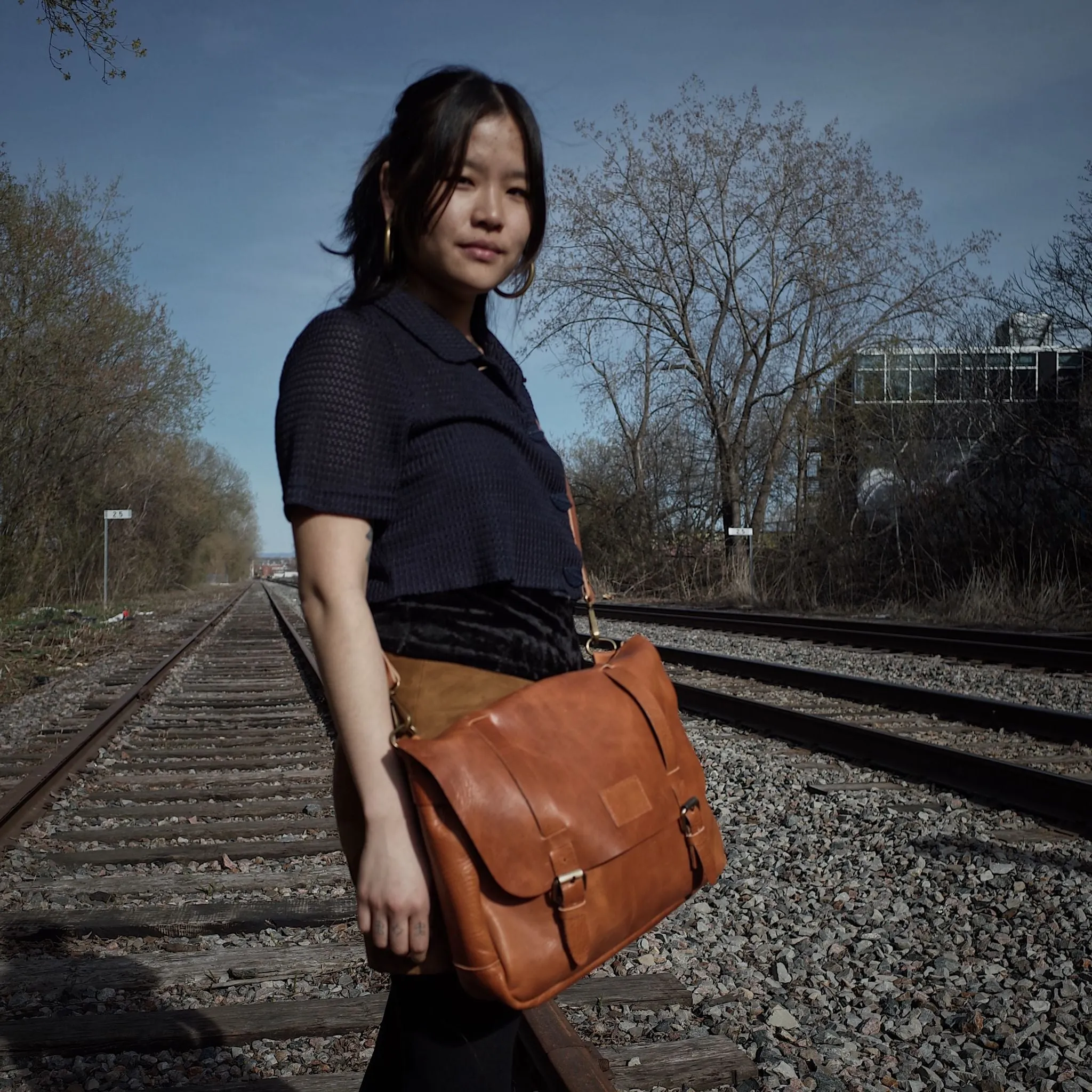 Champlain Leather Satchel – English Tan Edition