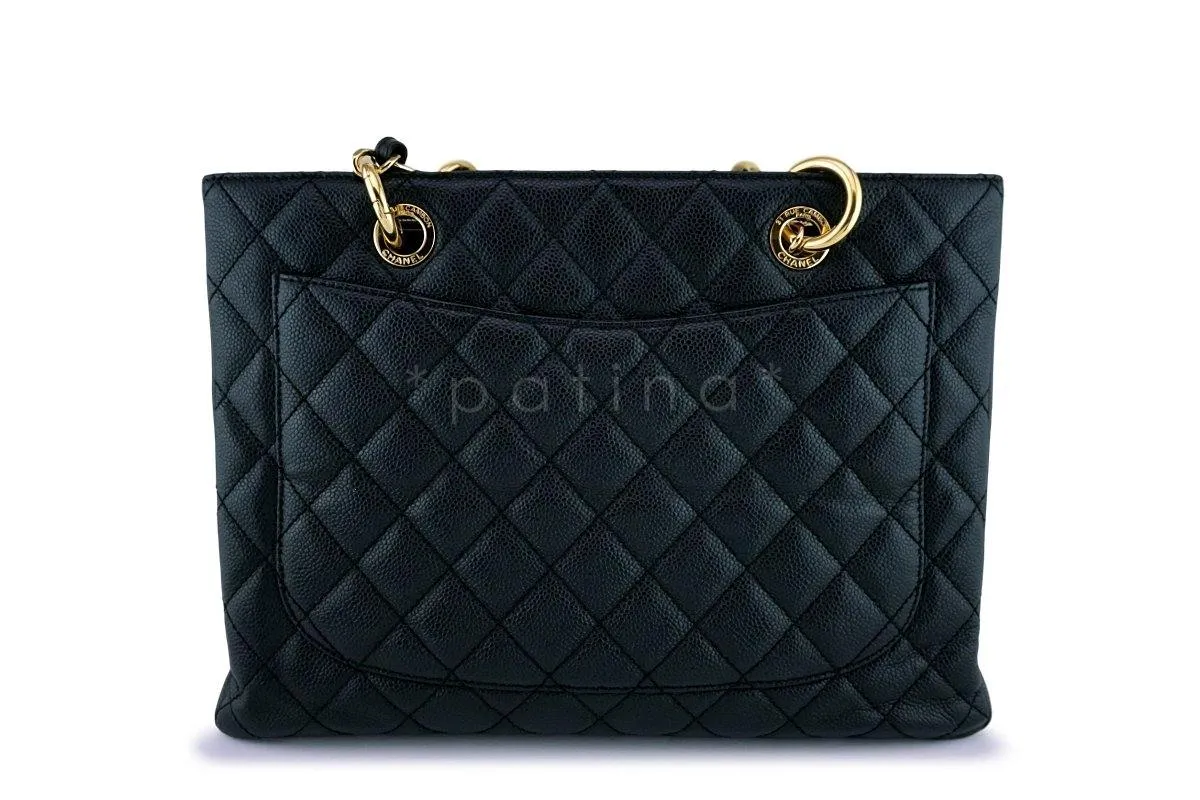 Chanel Black Caviar Classic Grand Shopper Tote GST Shopping Bag GHW