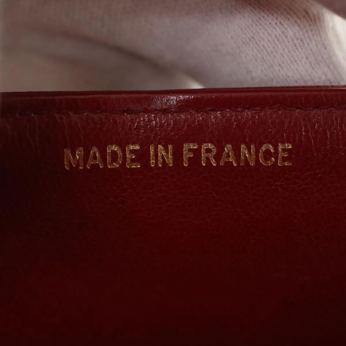 Chanel Bordeaux Leather Timeless shoulder bag
