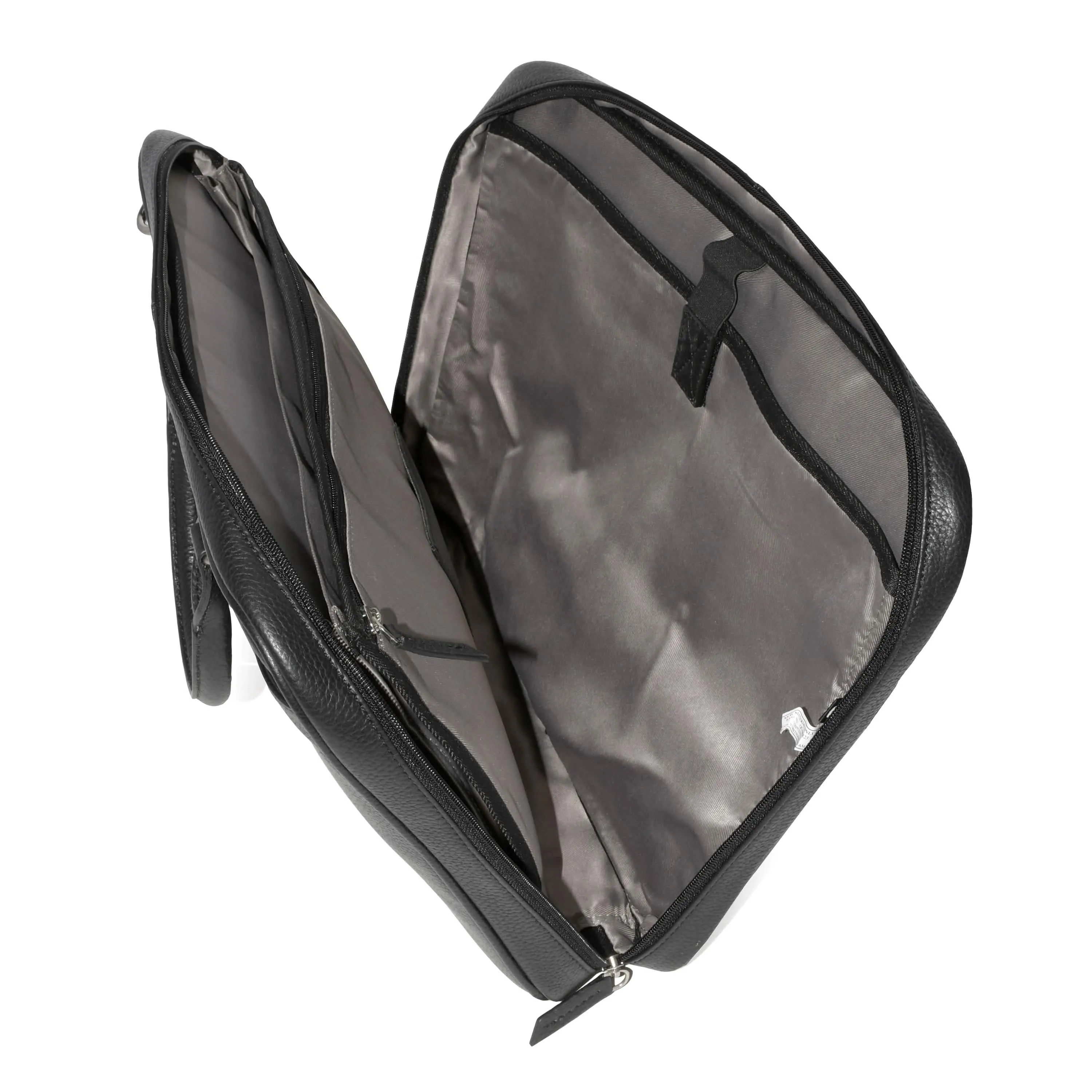 Chic Adjustable Leather Crossbody Messenger Bag for Professionals