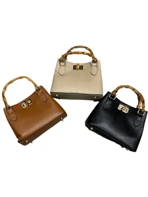 Italian Bamboo Handle Bag