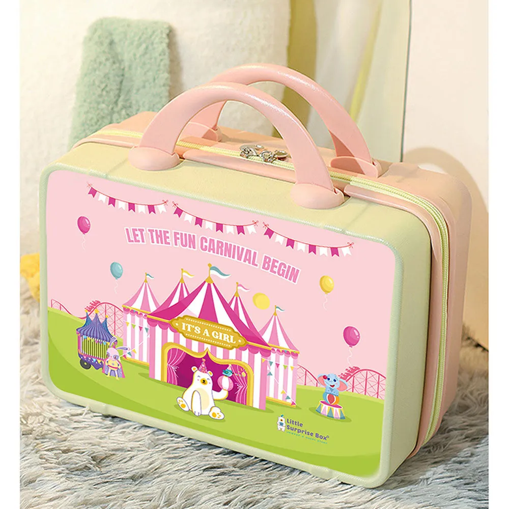 Little Surprise Box 22 Pcs White Strawberry Newborn Baby Girl/ Boy All Season Wear Gift Hamper With Suitcase