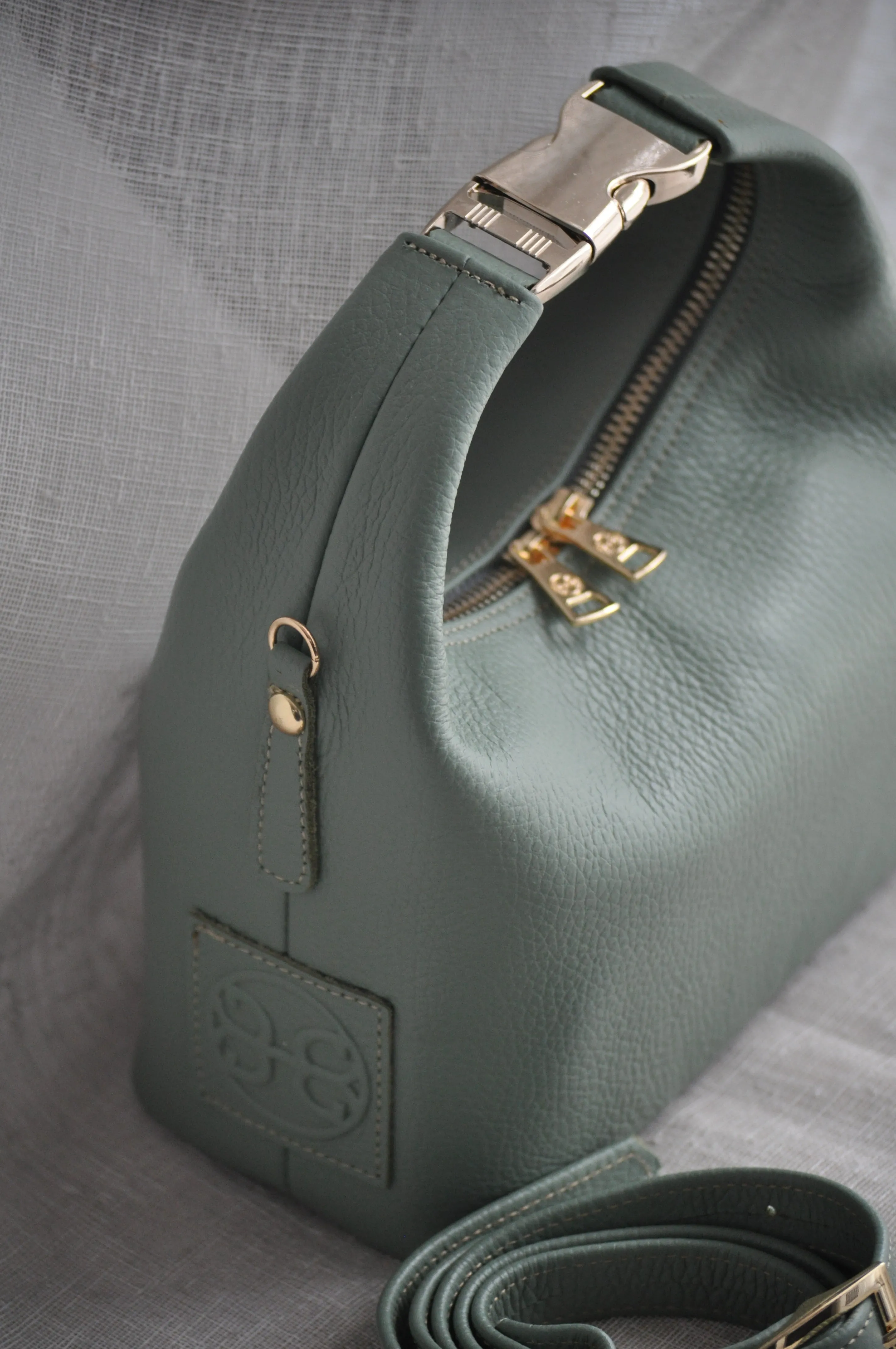 Maggie Leather Handbag - Sage