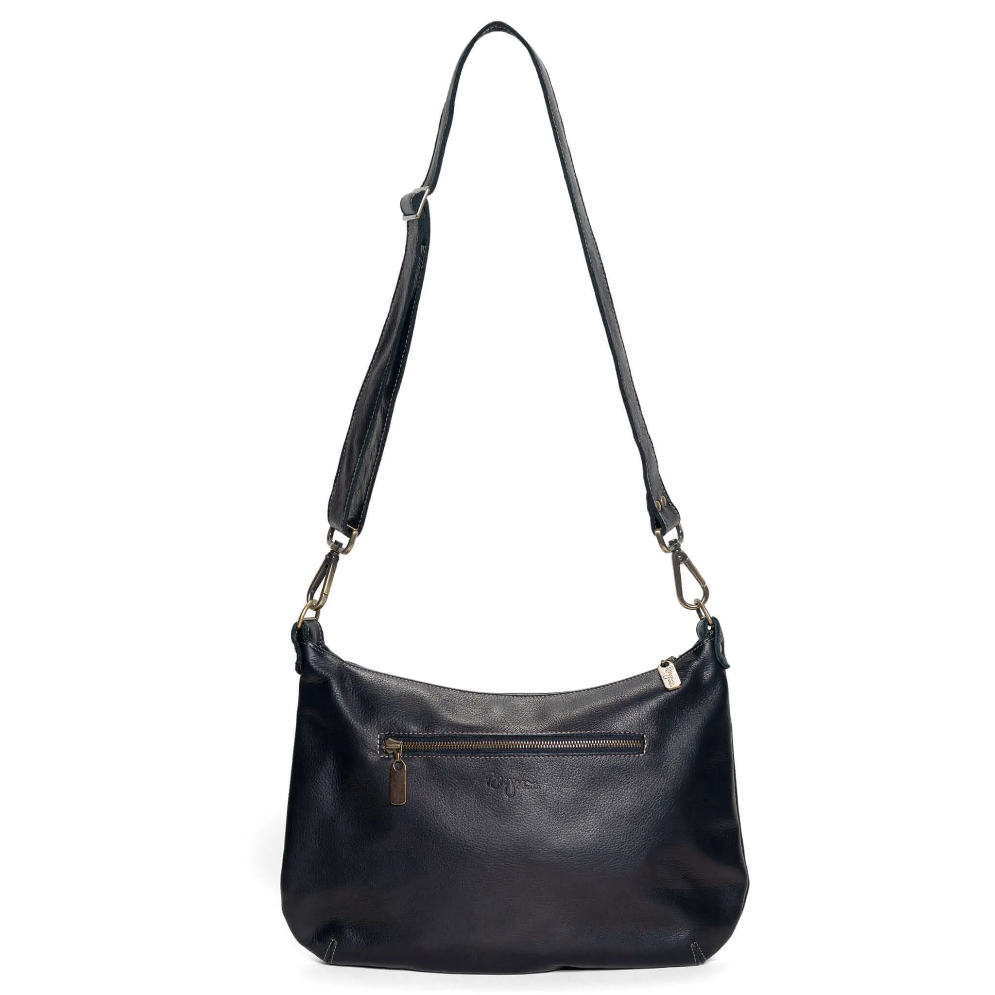 Pamela Crossbody Hobo - Black Sand