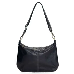 Pamela Crossbody Hobo - Black Sand