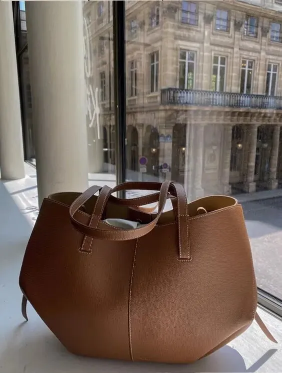 Paula | Modern Tote Bag with Tie Details