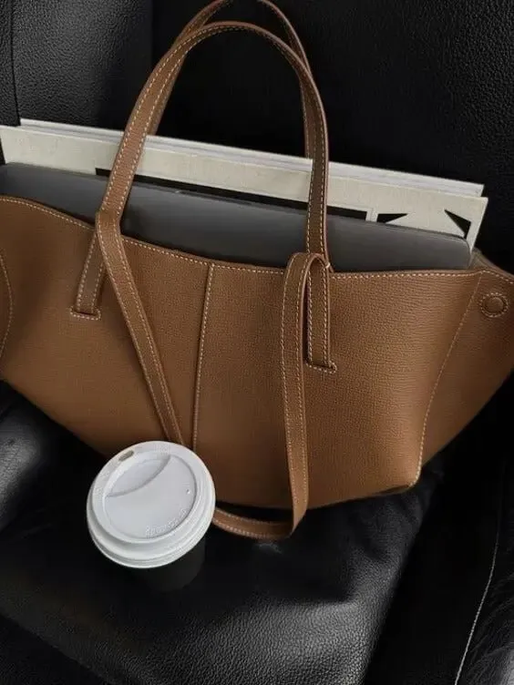 Paula | Modern Tote Bag with Tie Details