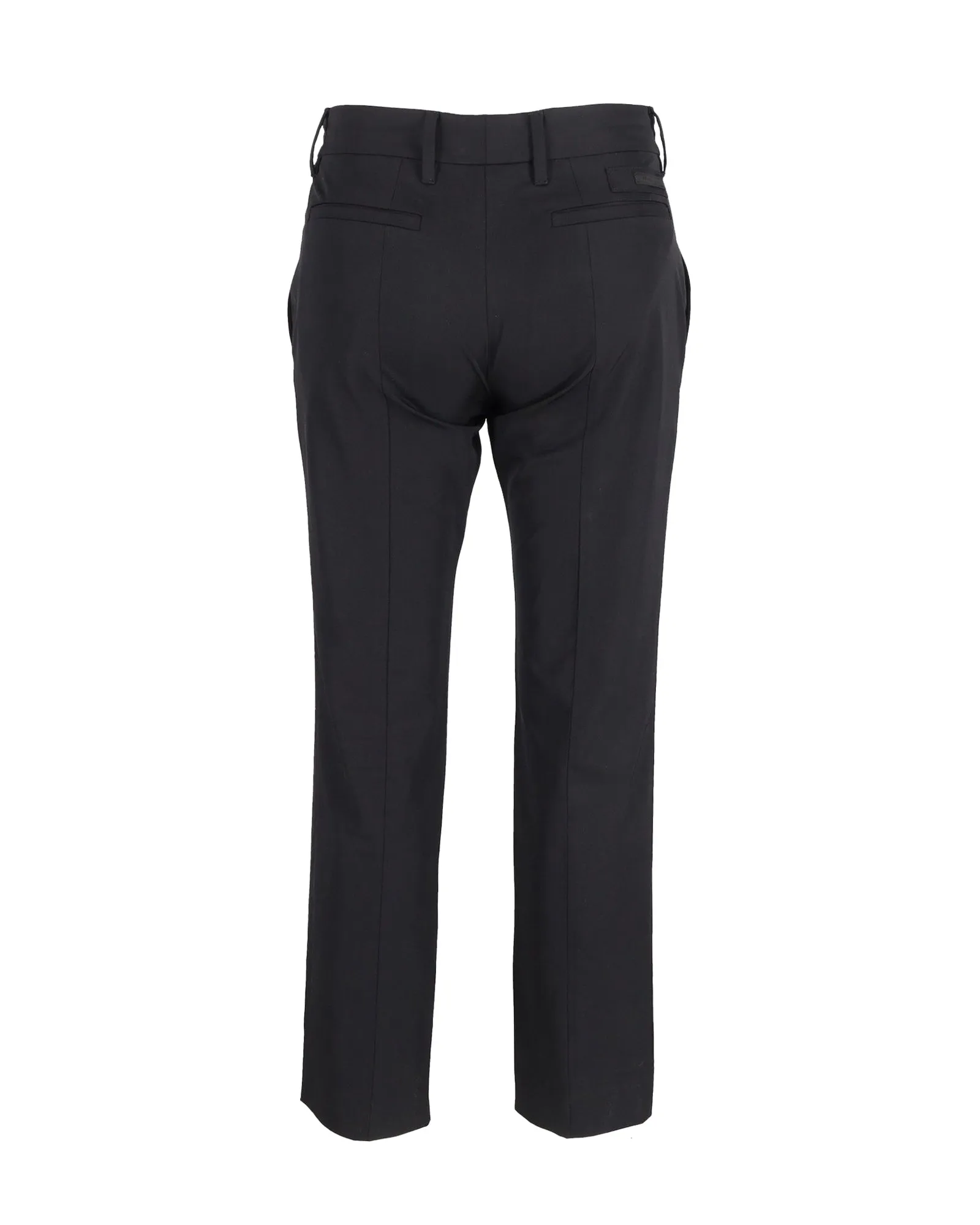 Prada Straight-leg Trousers in Black Nylon