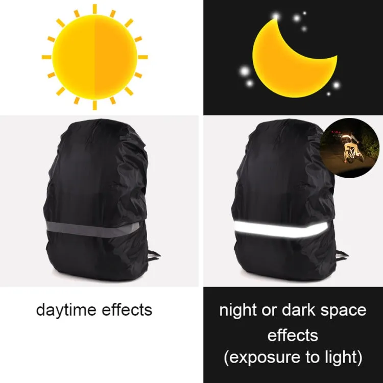 Reflective Light Waterproof Dustproof Backpack Rain Cover Portable Ultralight Shoulder Bag Protect Cover, Size:S(Red)