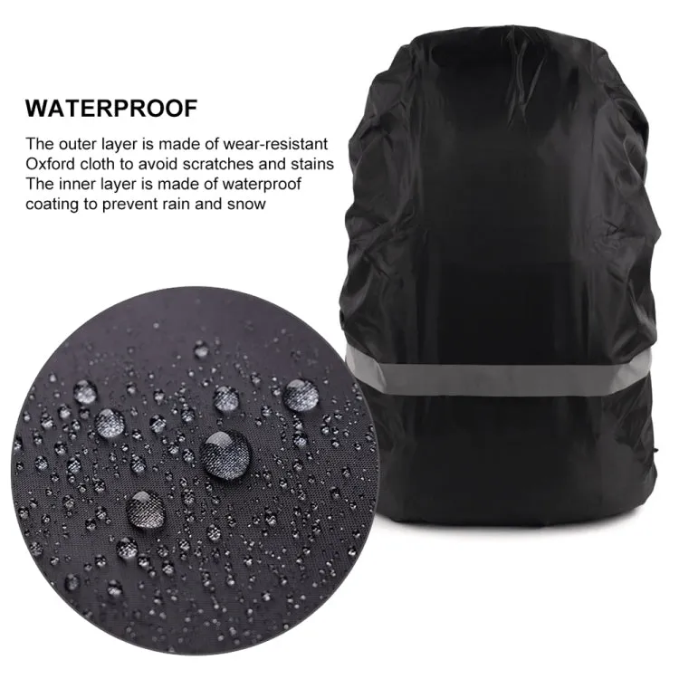 Reflective Light Waterproof Dustproof Backpack Rain Cover Portable Ultralight Shoulder Bag Protect Cover, Size:S(Red)