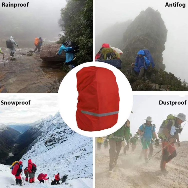 Reflective Light Waterproof Dustproof Backpack Rain Cover Portable Ultralight Shoulder Bag Protect Cover, Size:S(Red)