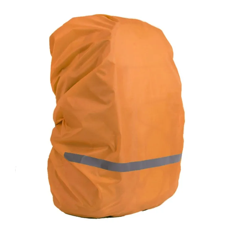 Reflective Light Waterproof Dustproof Backpack Rain Cover Portable Ultralight Shoulder Bag Protect Cover, Size:XL(Orange)