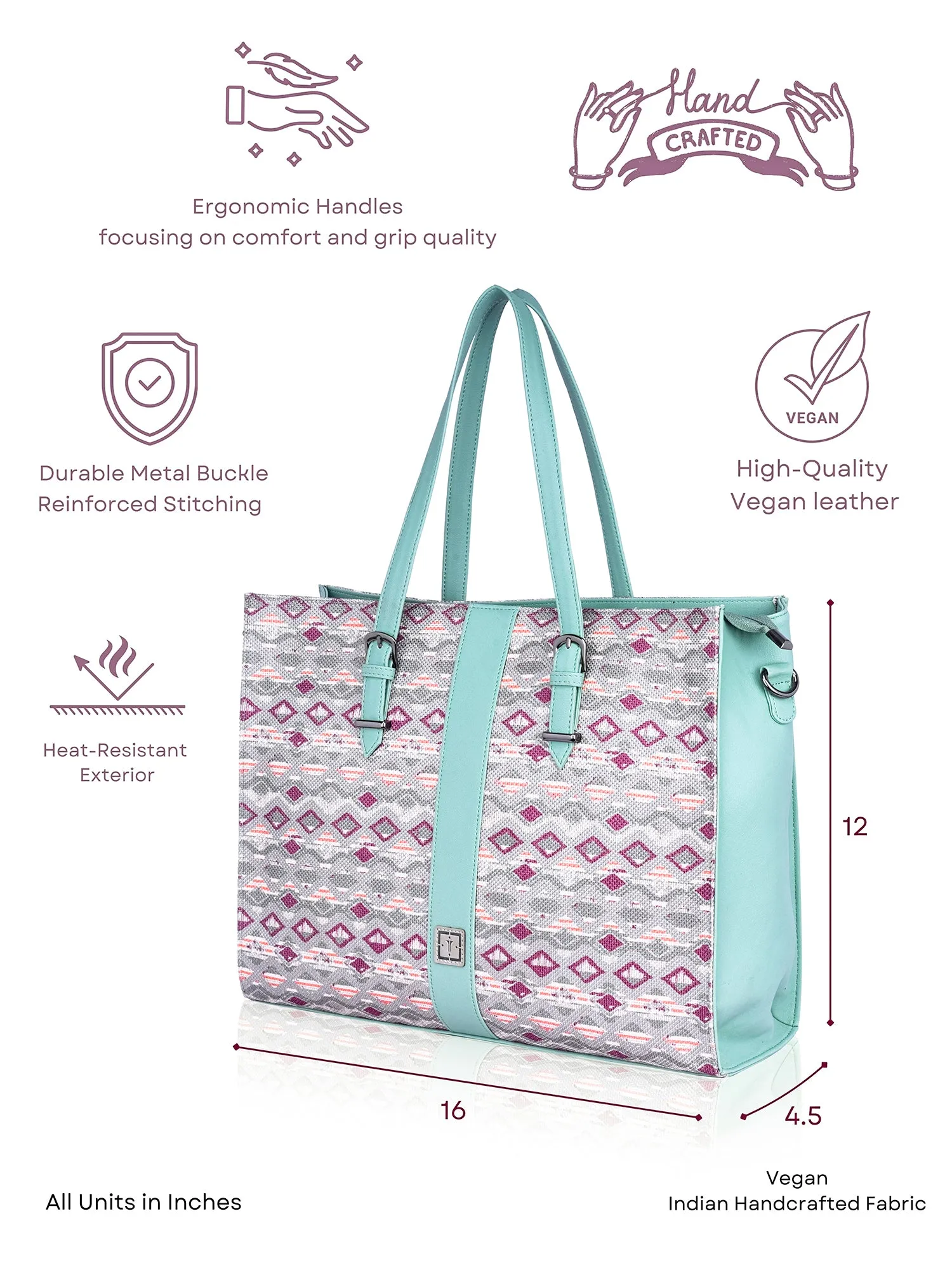Texas Business Tote Bag | Premium Handcrafted Jute Shoulder Bag for Professionals & Office Essentials