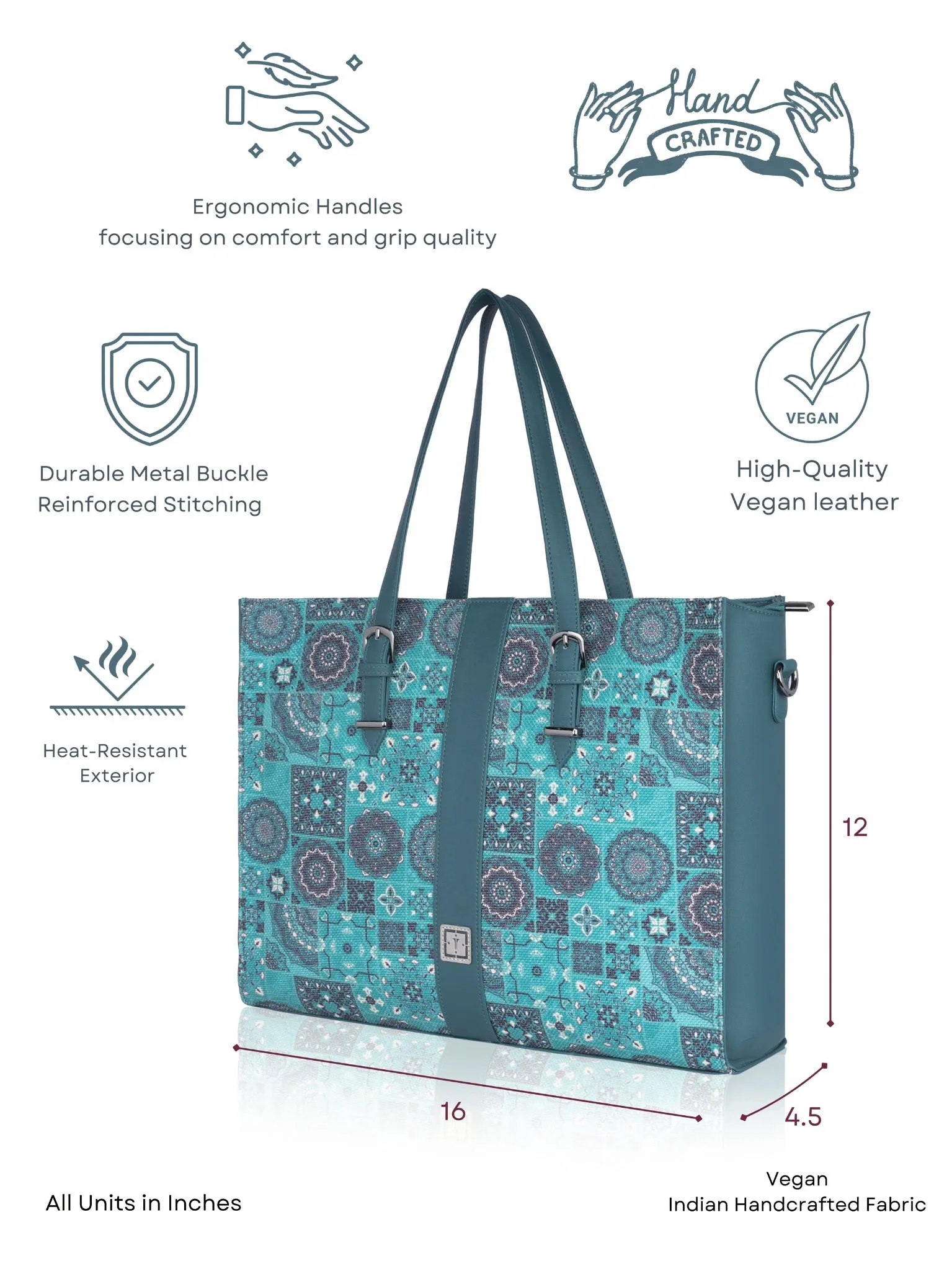 Texas Business Tote Bag | Premium Handcrafted Jute Shoulder Bag for Professionals & Office Essentials
