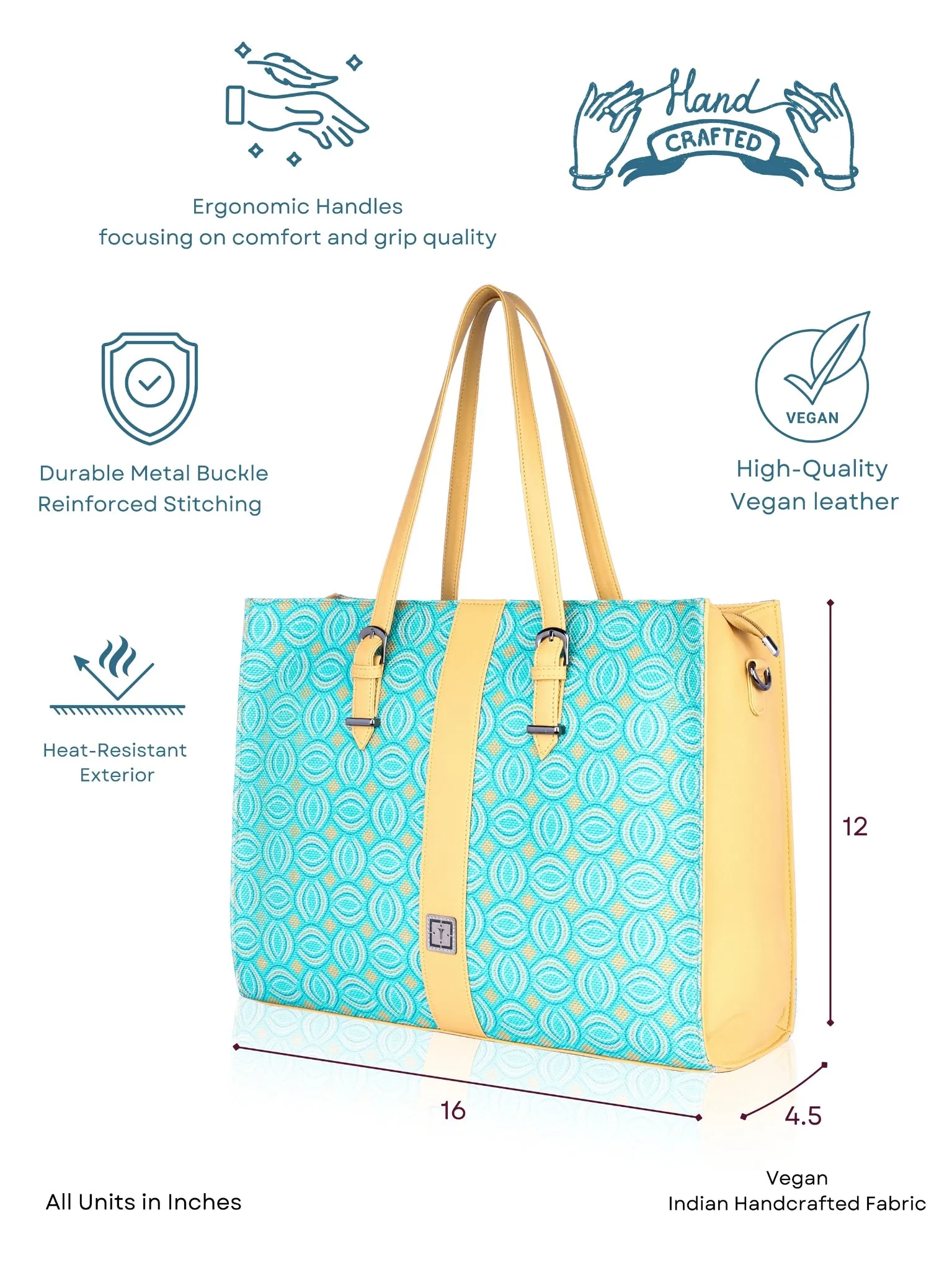 Texas Business Tote Bag | Premium Handcrafted Jute Shoulder Bag for Professionals & Office Essentials
