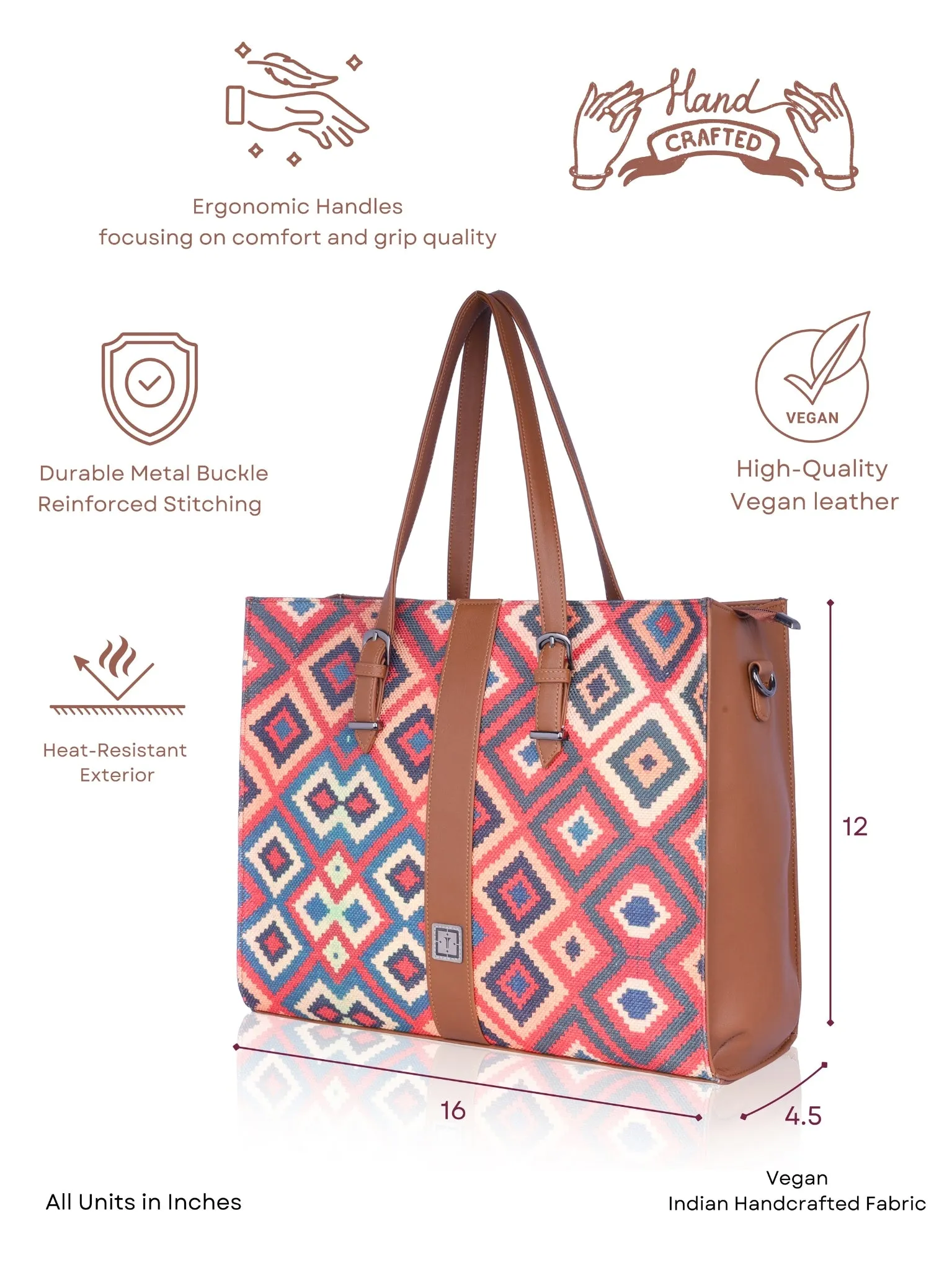 Texas Business Tote Bag | Premium Handcrafted Jute Shoulder Bag for Professionals & Office Essentials